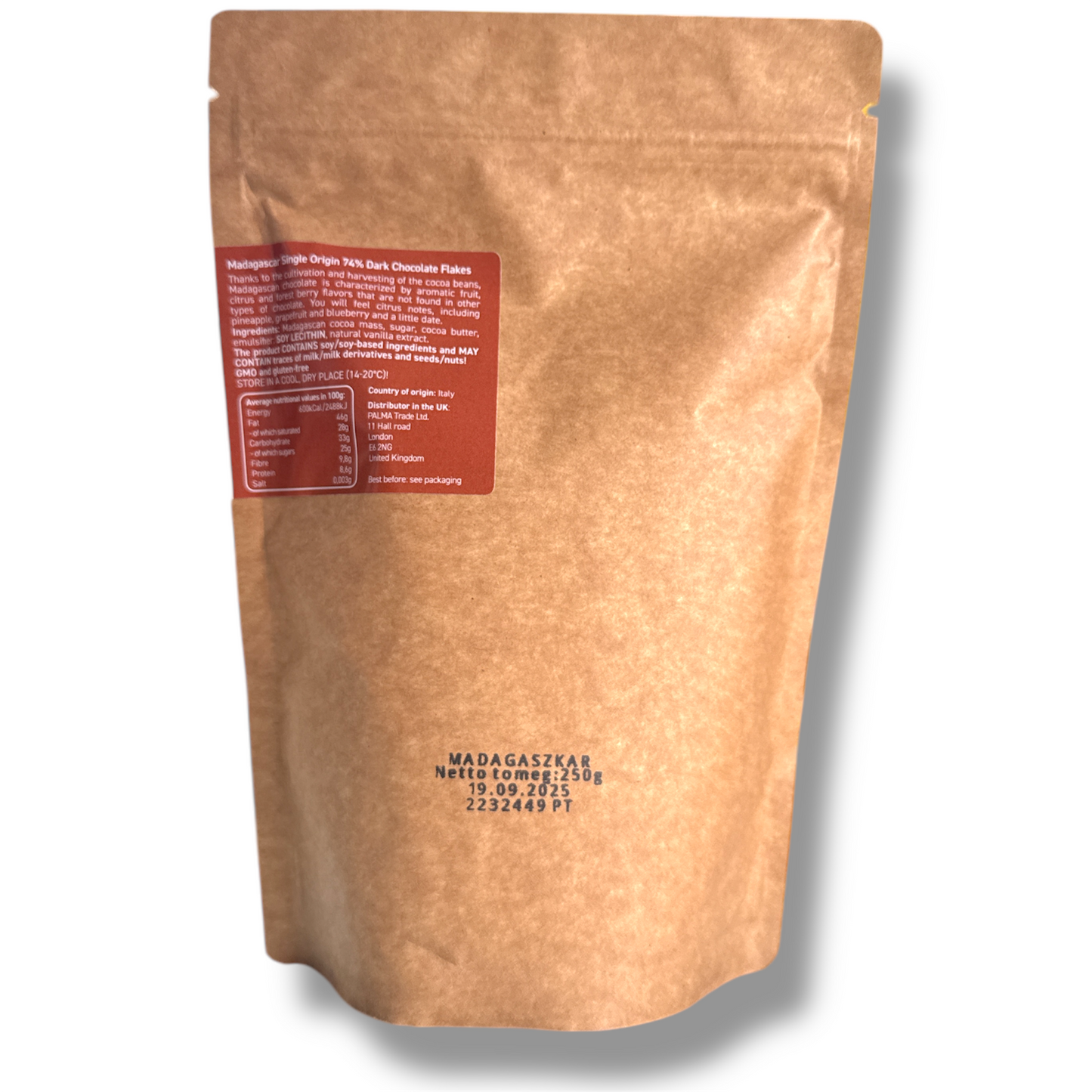 PALMA 74% Madagascar Single-Origin Dark Hot Chocolate Flakes