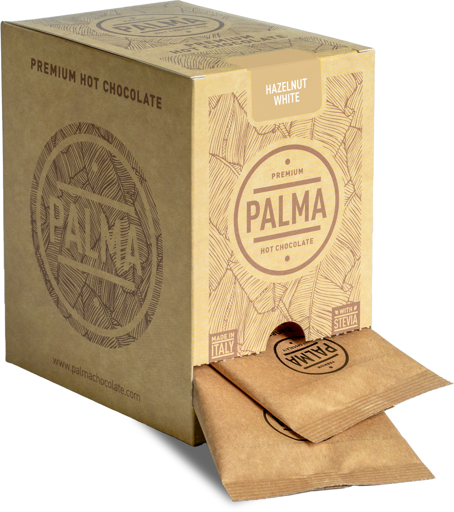PALMA Hazelnut White Hot Chocolate - Palma Hot Chocolate & Tea