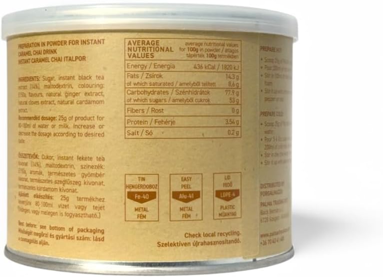 PALMA Instant Caramel Chai Latte Powder