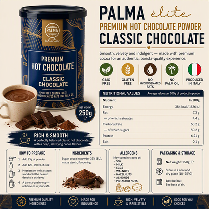 PALMA élite Premium Hot Chocolate – Classic Chocolate