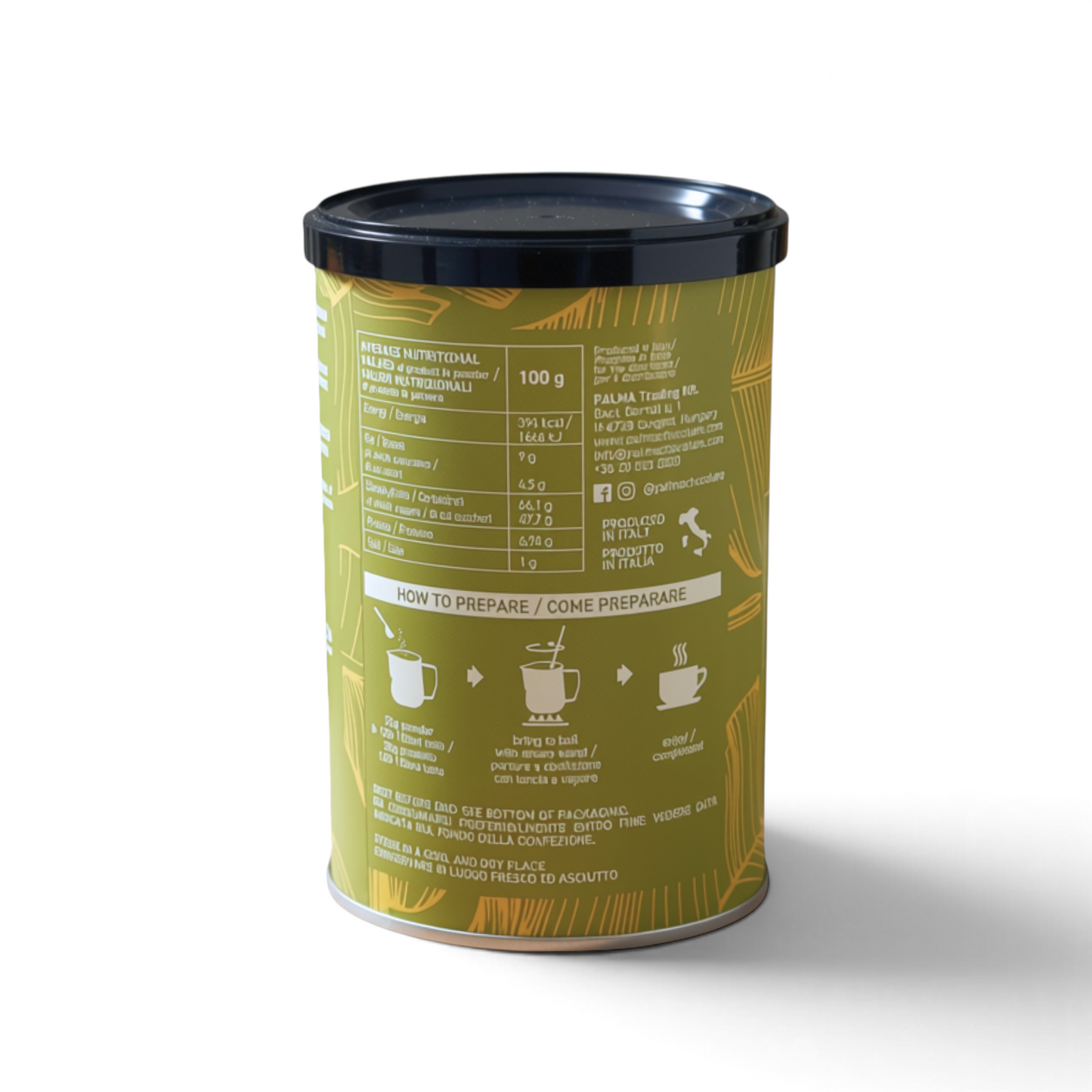 PALMA Élite Premium Hot Chocolate – Pistachio & Salted Caramel